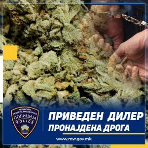Приведен дилер на дрога во Битола