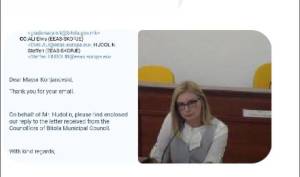 Илиевска да не се секира не е хакирана, градоначалникот лично го доби одговорот за велопатеките од Делегацијата