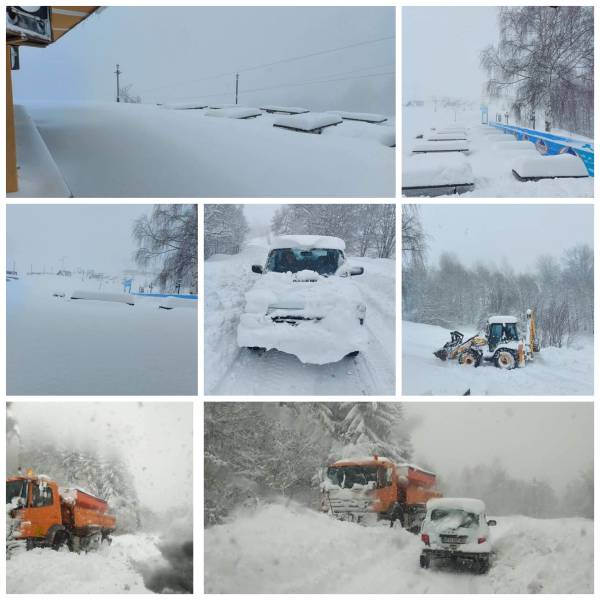 Денес нема скијање во ски центарот Нижеполе, екипите ги подготвуваат терените и се чисти патот од големите наноси на снег